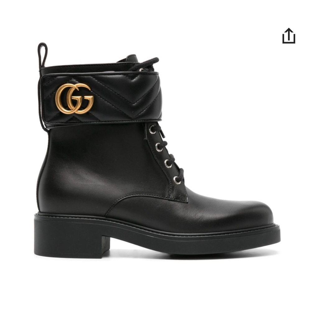 Gucci G-Plaque Ankle Boots